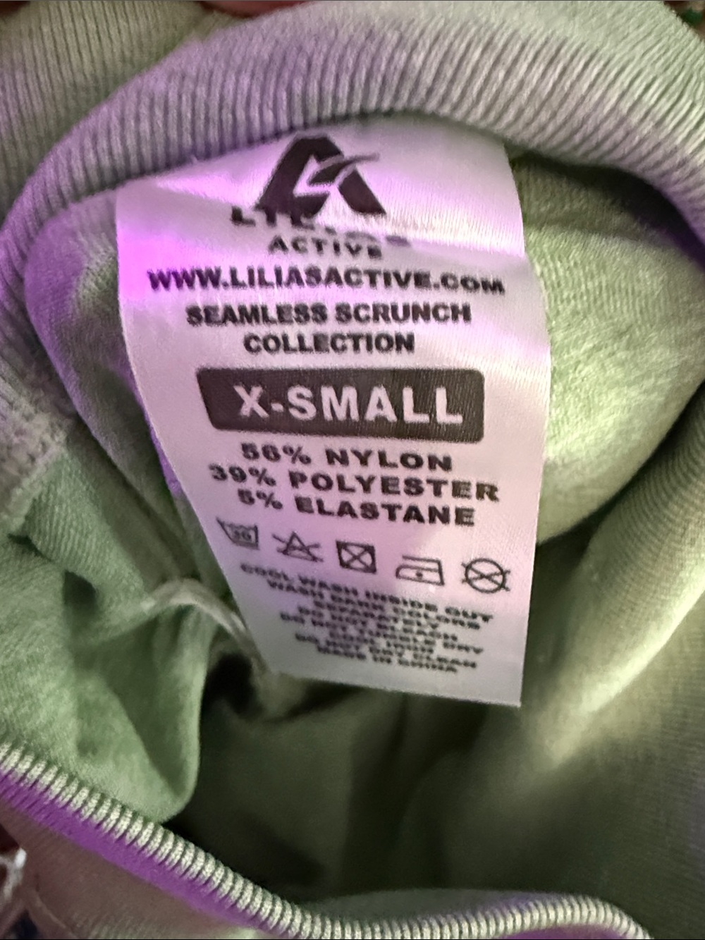 Lilia’s Active Sage Green Seamless Leggings - Picture 5 of 5